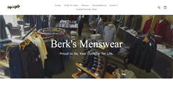Desktop Screenshot of berksmenswear.com