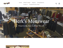 Tablet Screenshot of berksmenswear.com